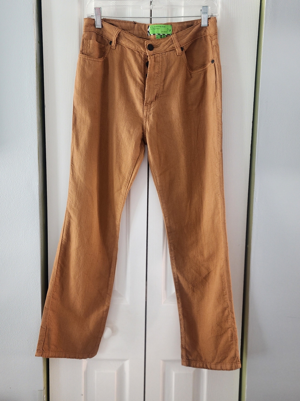 Sandrine Rose  Pants in Caramel_Rust Color Soft And Comfortable